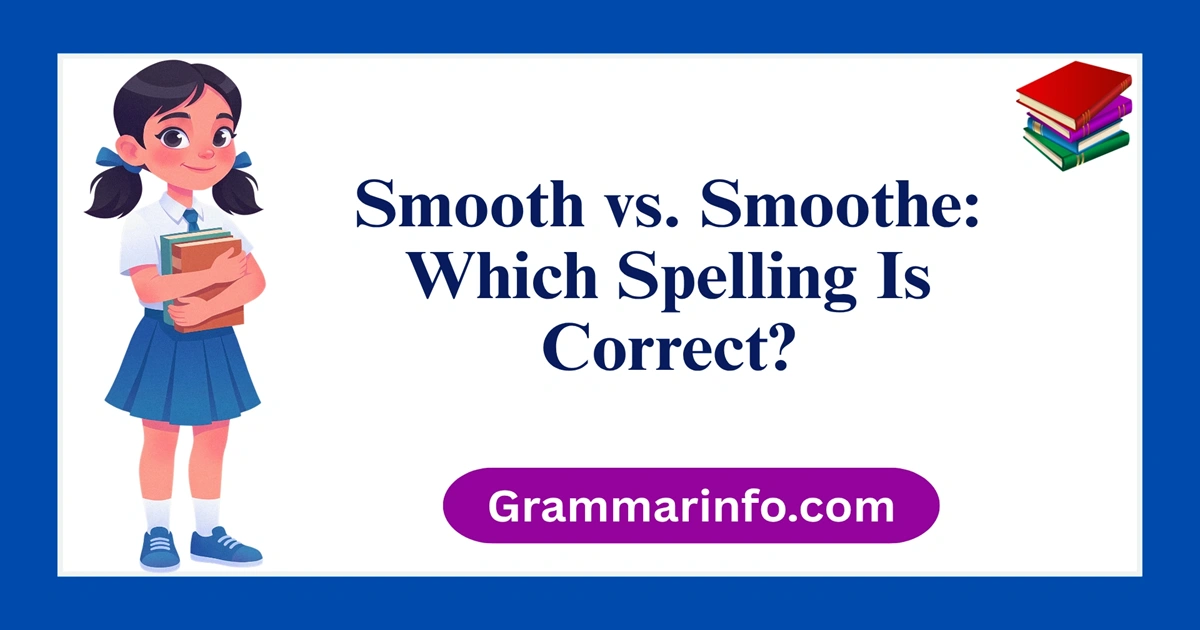 Smooth vs. Smoothe: Which Spelling Is Correct?