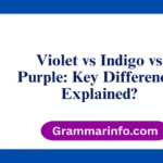 Violet vs Indigo vs Purple: Key Differences Explained?
